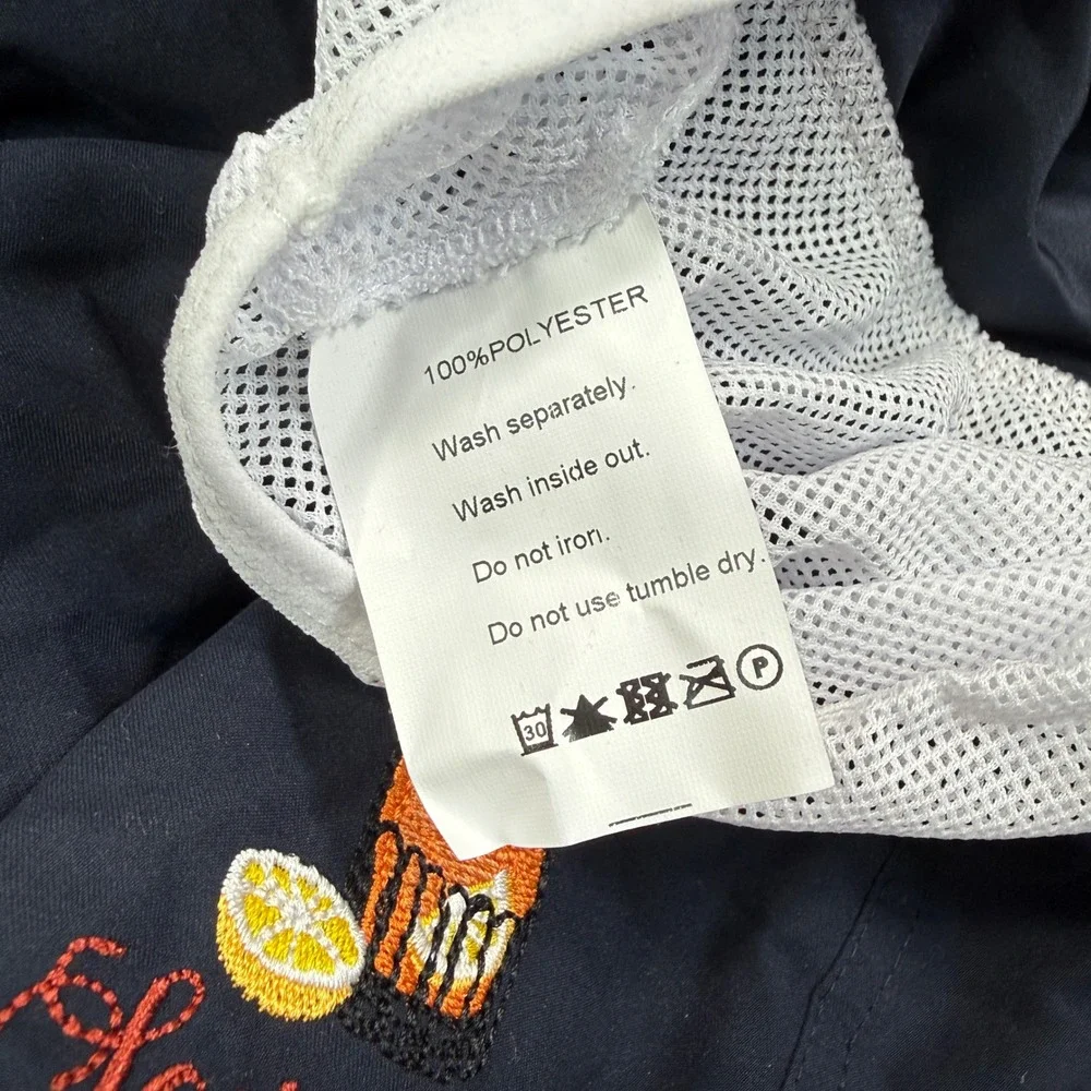 Collars & Co Mens Size XL Swim Trunks Navy‎ Negroni Social Club Cocktail NEW